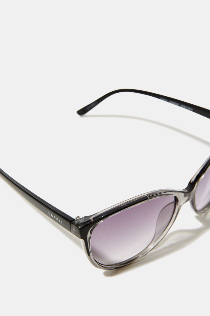 Sonnenbrille mit transparentem Rahmen, GREY, detail image number 1