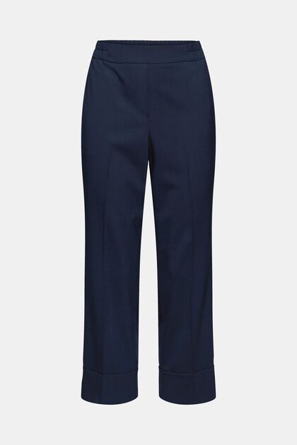 Pants woven high rise straight