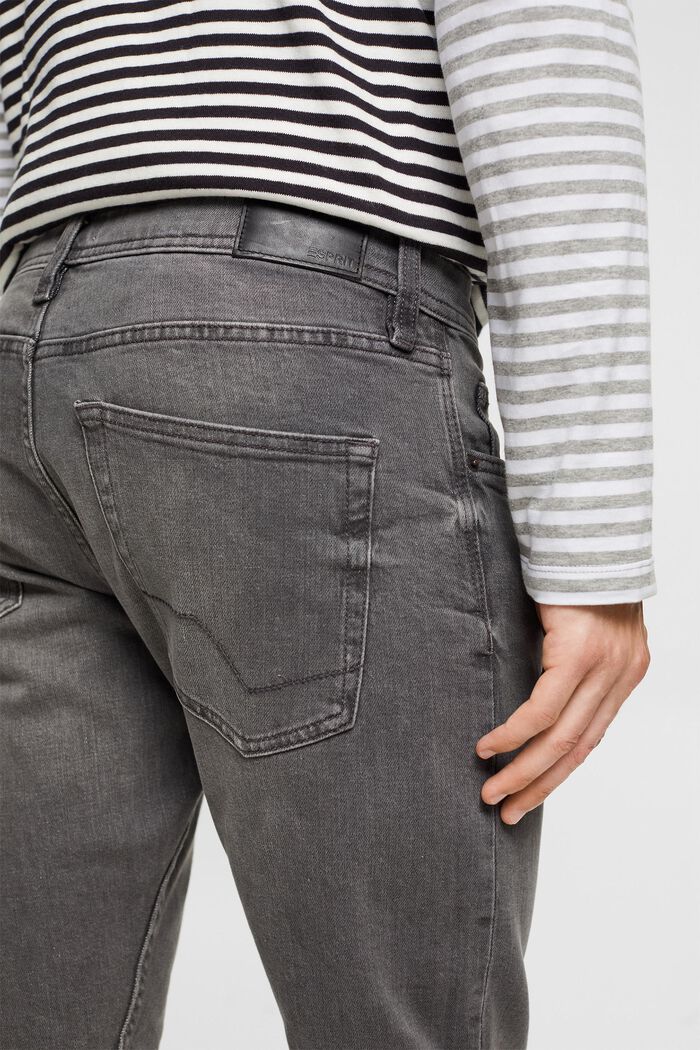 Stretch-Jeans mit Organic Cotton, GREY MEDIUM WASHED, detail image number 4