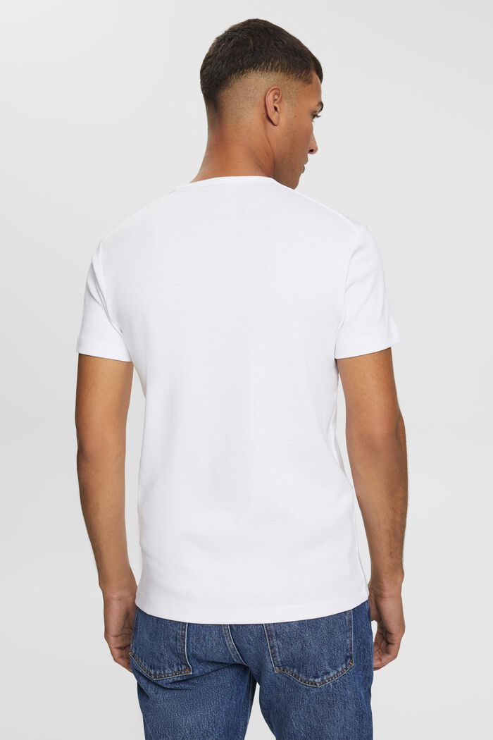 Jersey-T-Shirt in Slim Fit, WHITE, detail image number 3