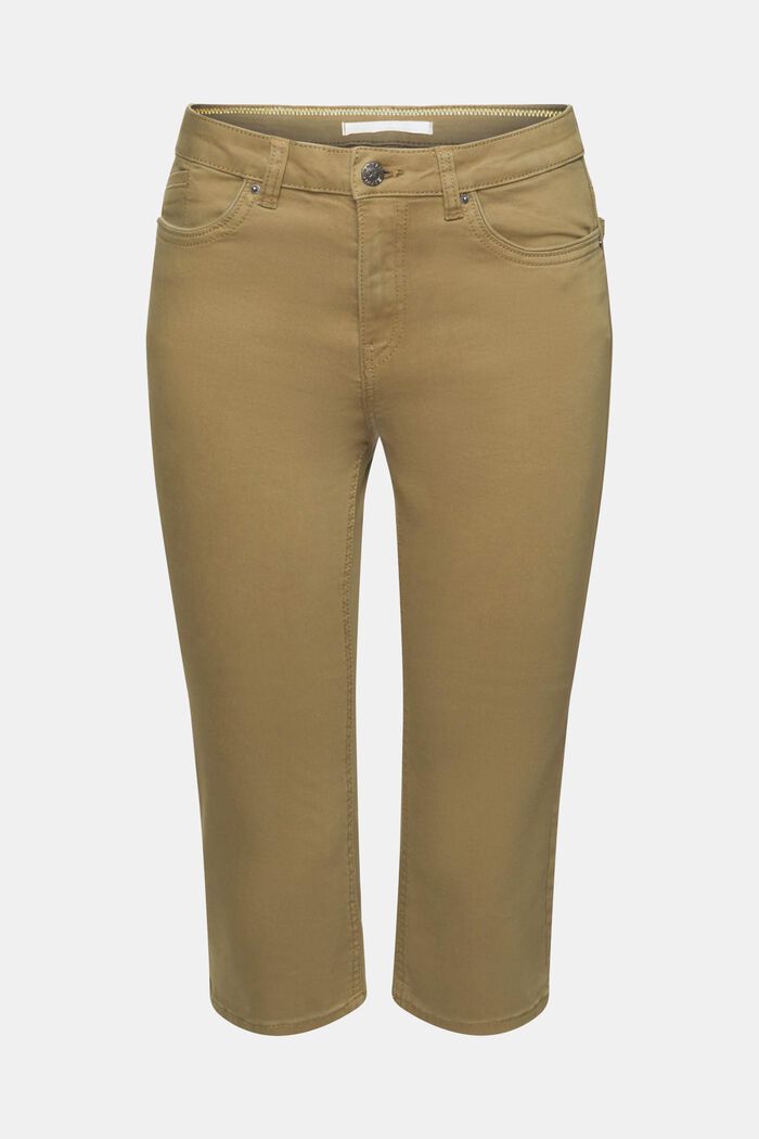 Capri-Jeans, Mid-Rise, KHAKI GREEN, detail image number 5