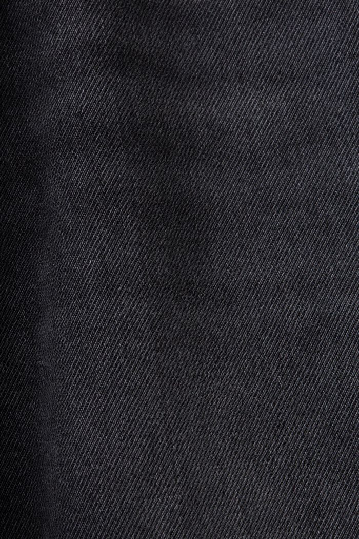 Retro-Jeans mit gerader Passform und hohem Bund, GREY DARK WASHED, detail image number 5
