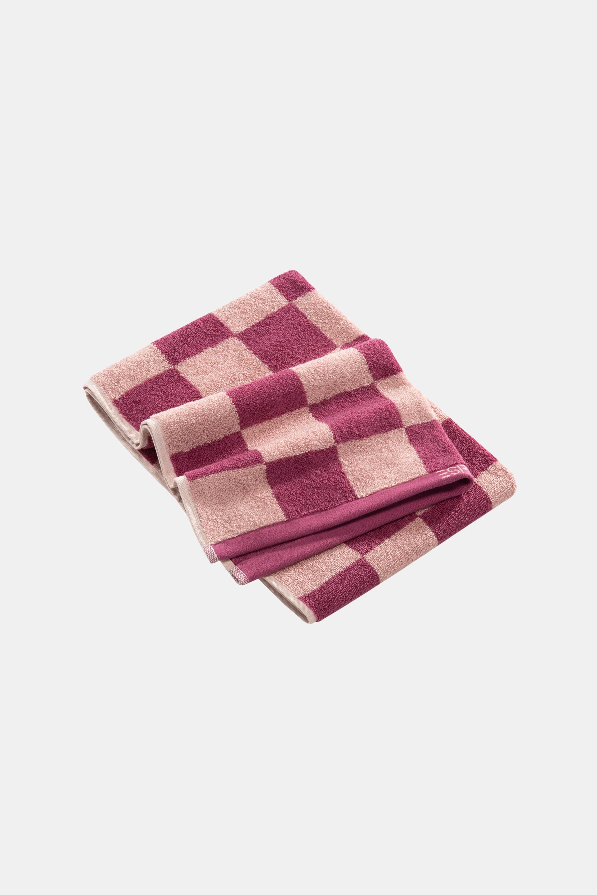 Handtuch mit Schachbrettmuster, 100 % Baumwolle in unserem Online Shop -  ESPRIT