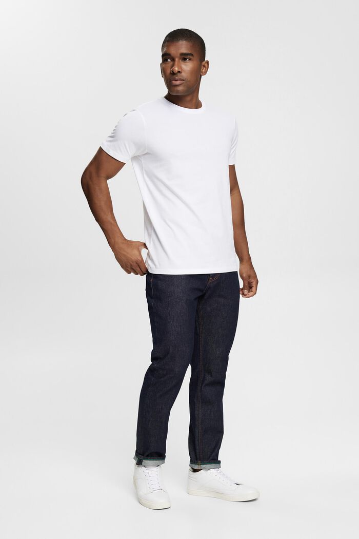 Jersey T-Shirt, 100% Baumwolle, WHITE, detail image number 5