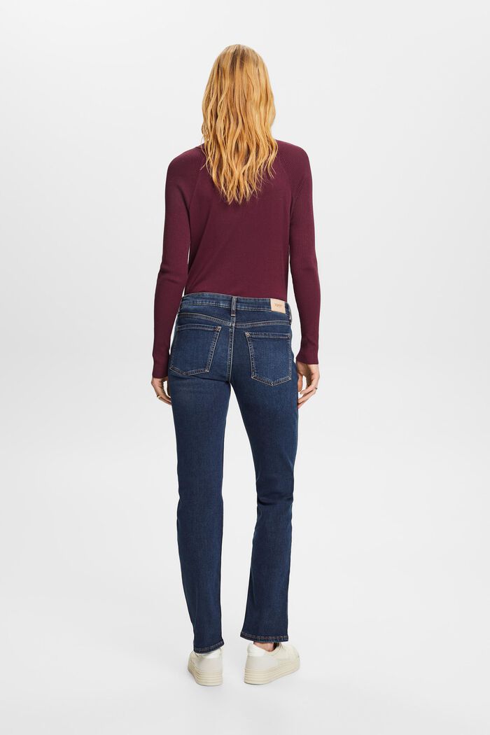 Recycelt: Jeans mit geradem Bein und mittelhohem Bund, BLUE LIGHT WASHED, detail image number 3