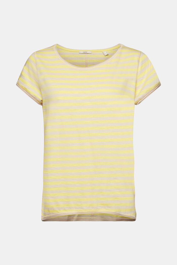 Streifen-T-Shirt mit Rollkanten, LIGHT TAUPE, detail image number 5
