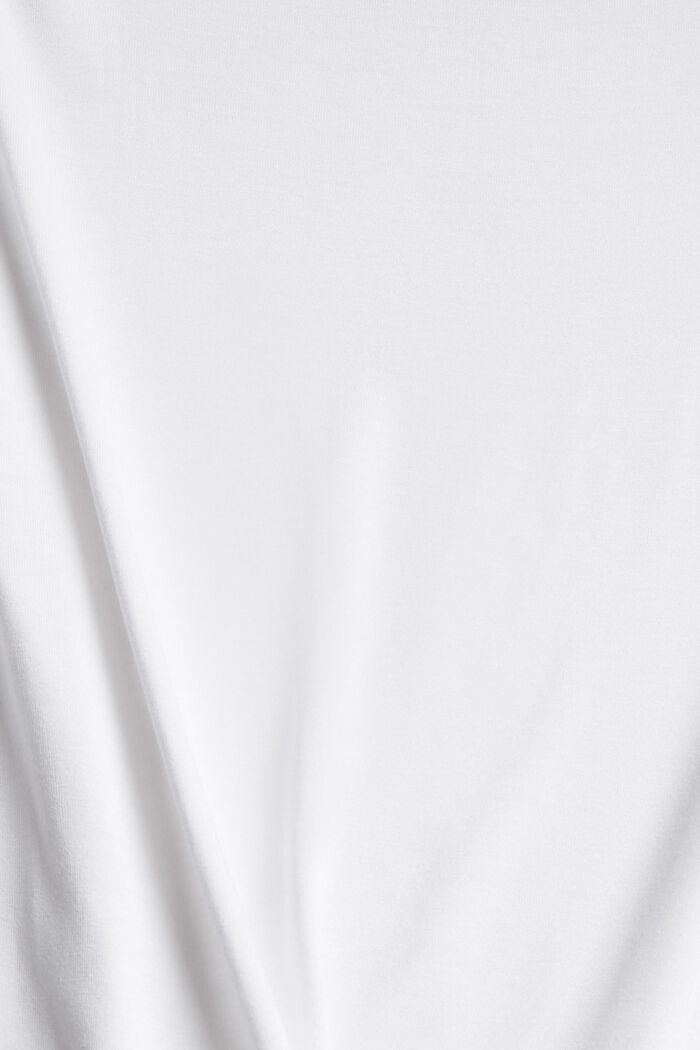 Jersey-Shirt aus LENZING™ ECOVERO™, WHITE, detail image number 4