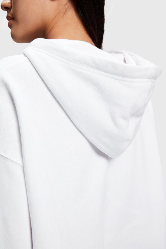 Unisex-Sweatshirt mit Kapuze, WHITE, detail image number 5