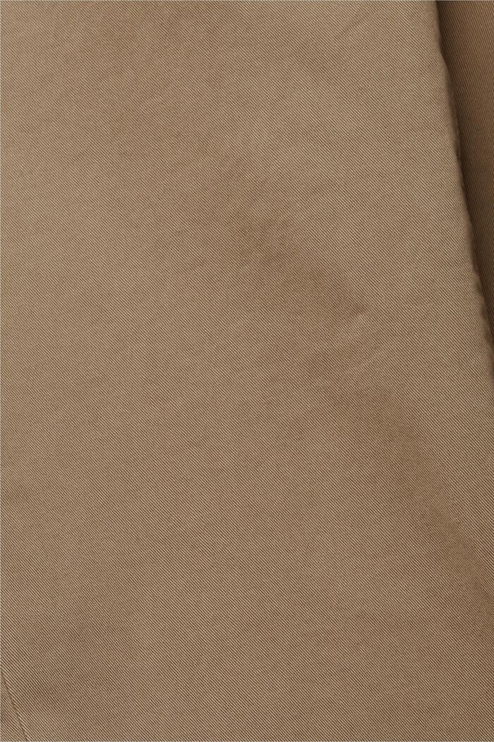 Slim-Fit-Hose aus organischer Baumwolle, DARK KHAKI, detail image number 6