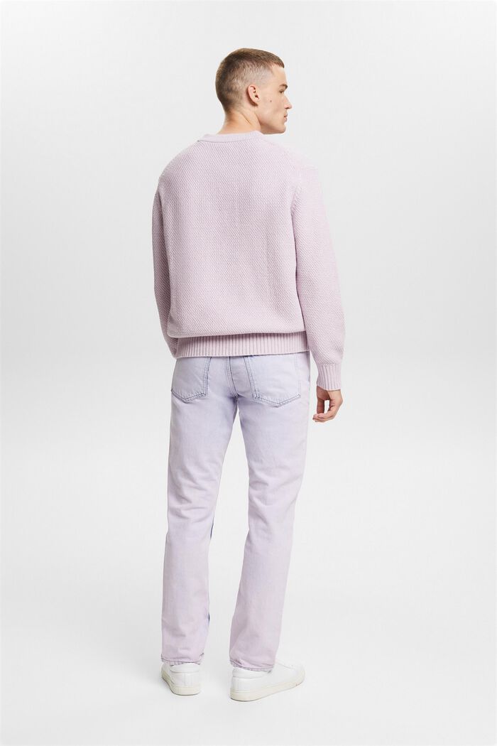 Jeans mit geradem Bein und mittlerer Bundhöhe, LAVENDER, detail image number 2