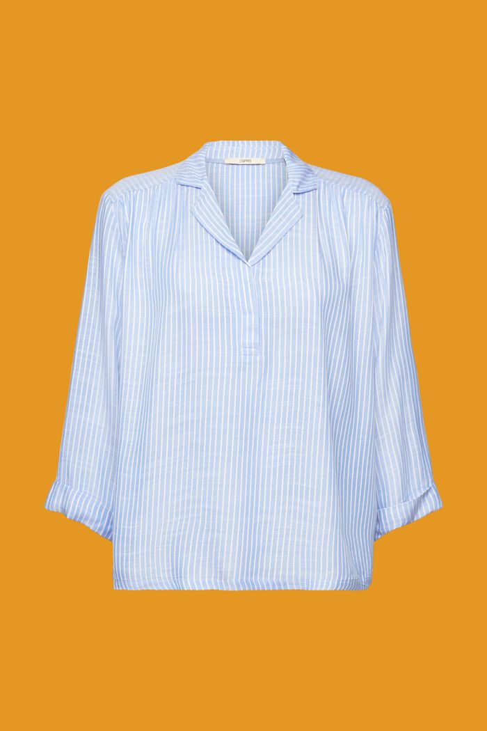Locker geschnittene Bluse, LENZING™ ECOVERO™, LIGHT BLUE, detail image number 6