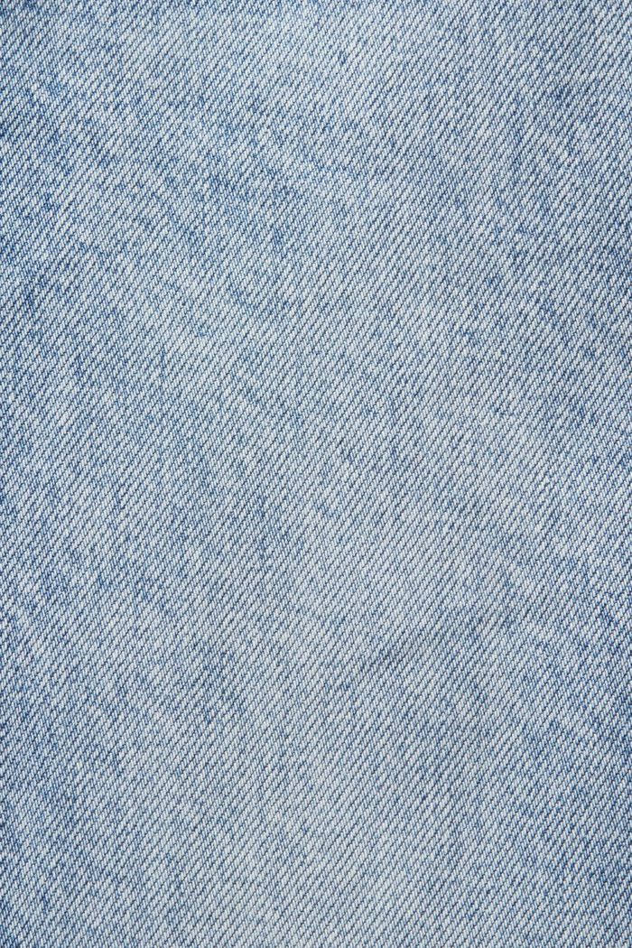 Retro-Jeans mit schmaler Passform und hohem Bund, BLUE BLEACHED, detail image number 6
