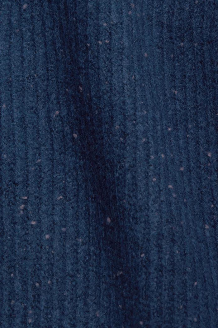Zopfstrick-Pullover, Wollmix, PETROL BLUE, detail image number 1