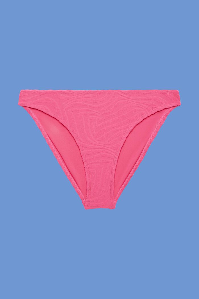 Recycelt: Bikinihose aus Jacquard, PINK FUCHSIA, detail image number 4