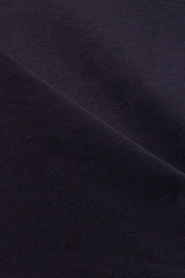 Baumwoll-T-Shirt mit Frontprint, NAVY, detail image number 4