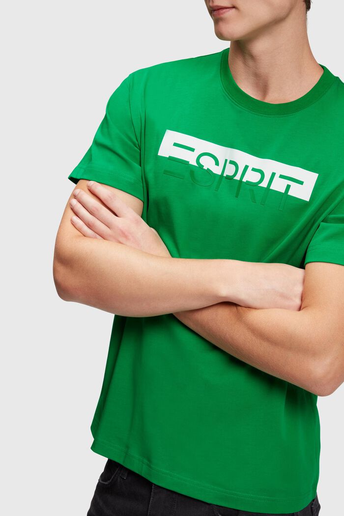 T-Shirt mit Logo-Applikation, GREEN, detail image number 2