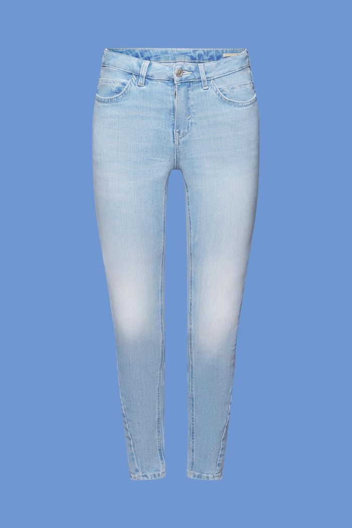 Slim-Fit-Jeans mit mittlerer Bundhöhe, BLUE BLEACHED, detail image number 6