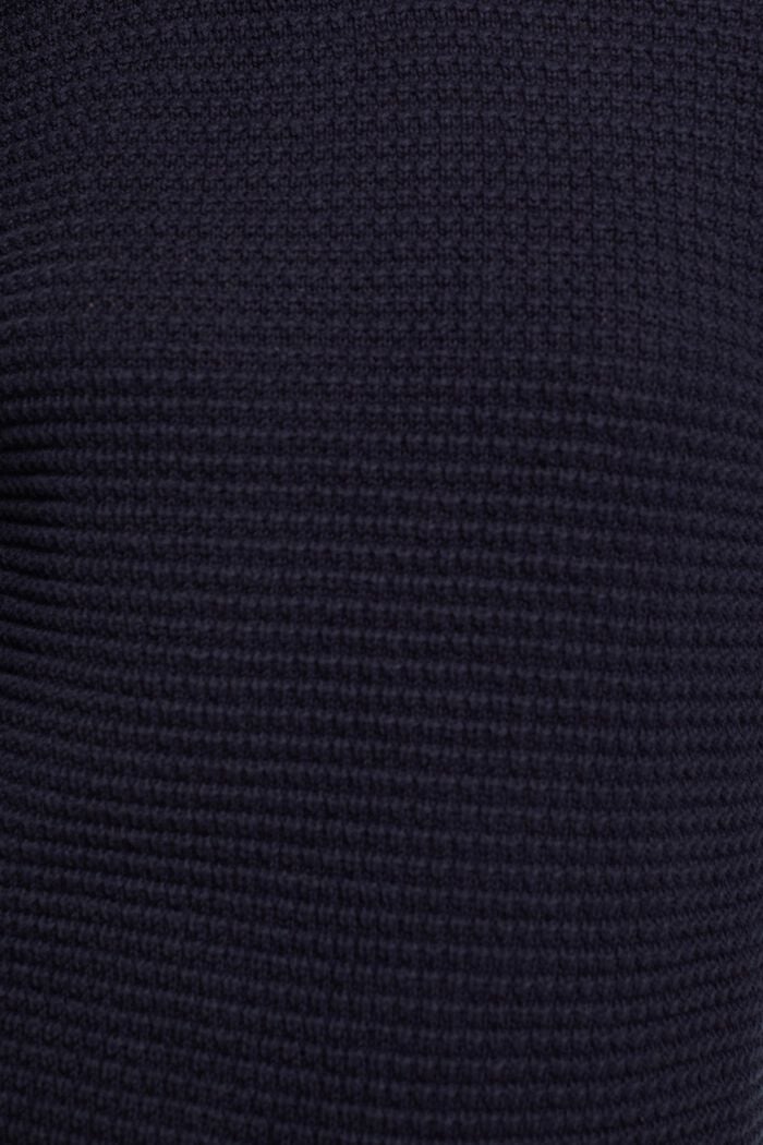 Pullover aus Strukturstrick, NAVY, detail image number 6