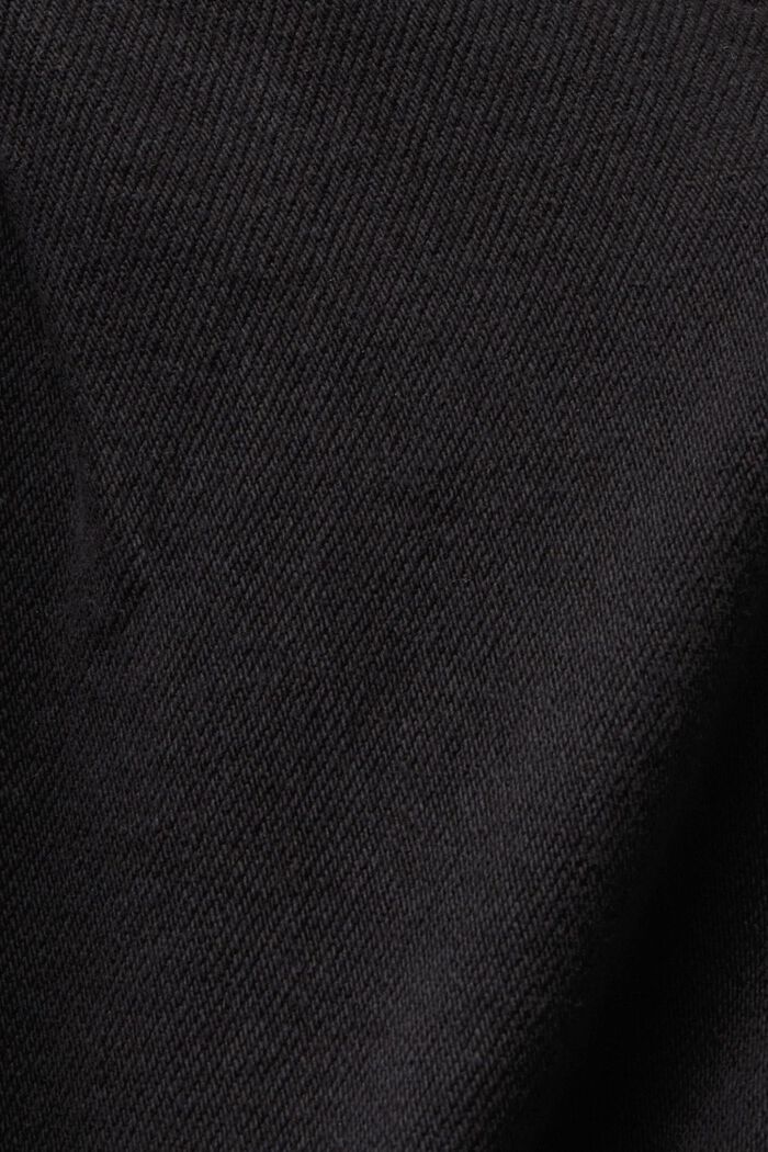 Leinenshorts mit hohem Bund, BLACK, detail image number 4