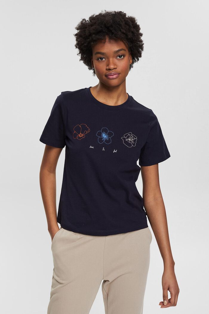 T-Shirt mit Print, 100% Bio-Baumwolle