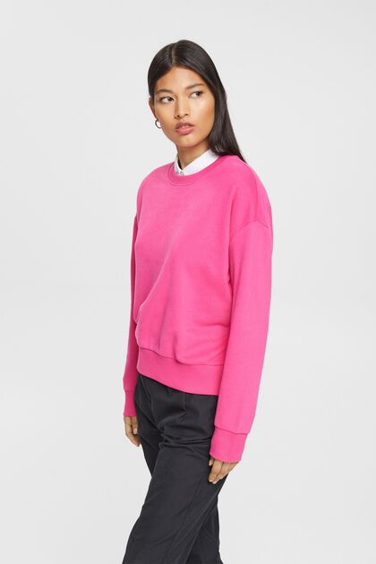 Sweatshirt im Relaxed Fit, PINK FUCHSIA, overview