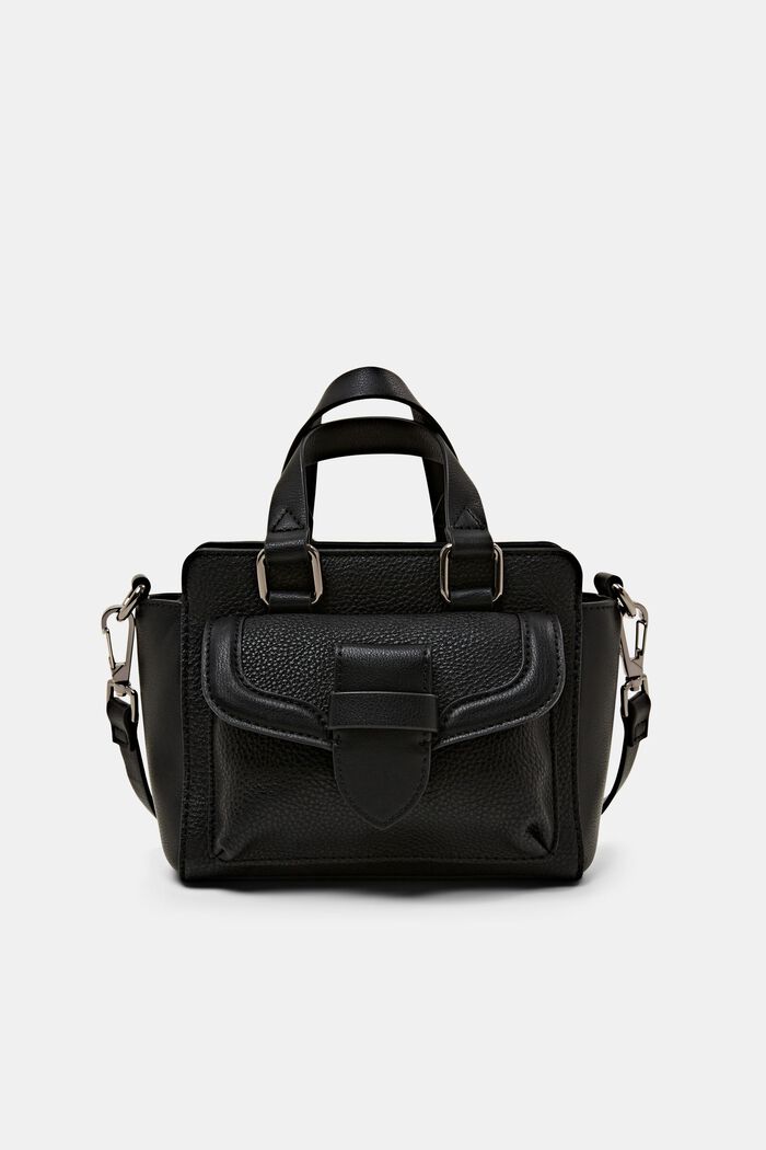 City Bag in Leder-Optik, BLACK, detail image number 0