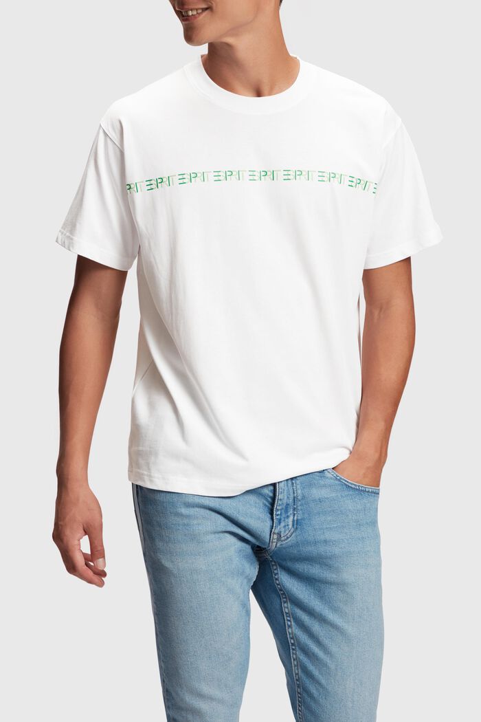 Yagi Archive T-Shirt mit Logo und Rundhalsausschnitt, WHITE, detail image number 0