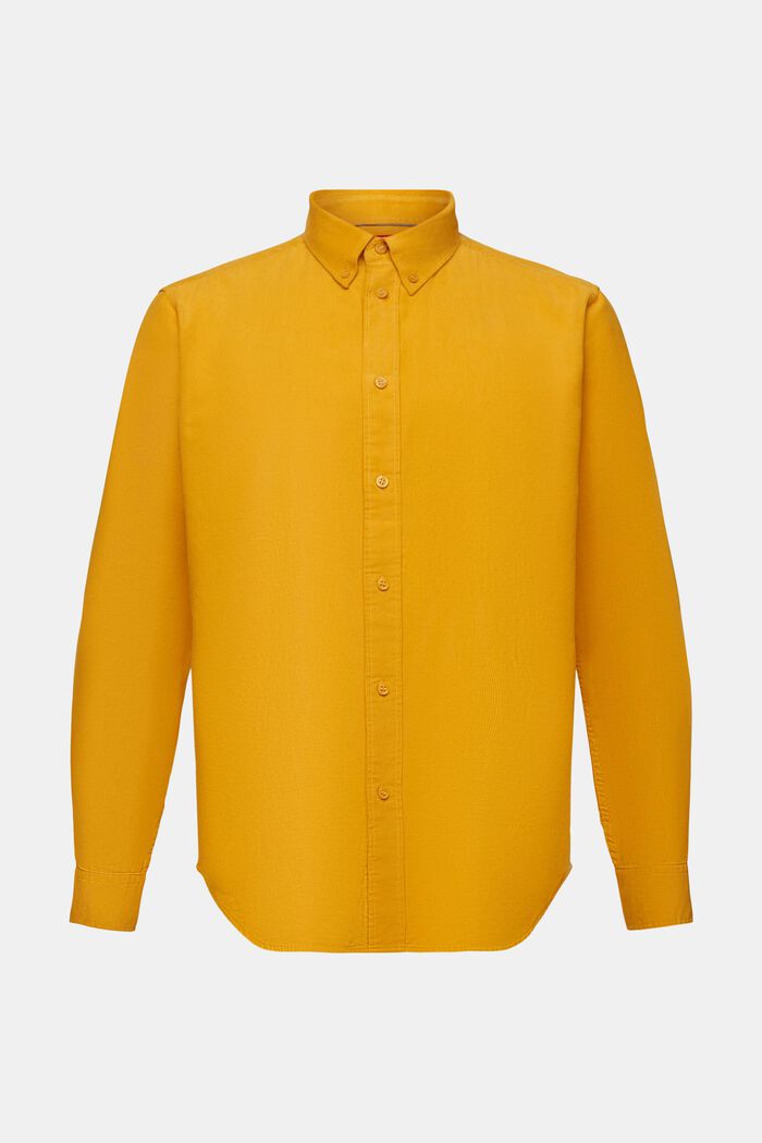 Hemd aus Cord, 100% Baumwolle, NEW AMBER YELLOW, detail image number 6