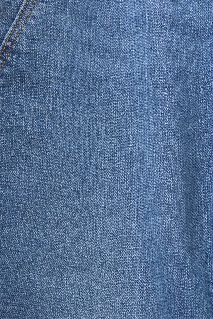 Skinny-Jeans mit mittelhohem Bund und Ziptaschen, BLUE MEDIUM WASHED, detail image number 6