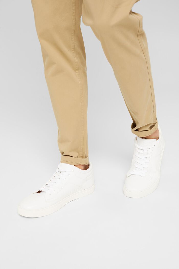 Sneaker in Leder-Optik, WHITE, detail image number 3