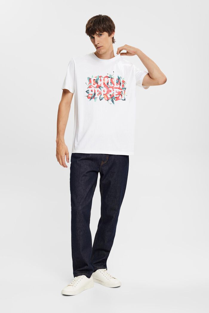 T-Shirt mit Print, NEW WHITE, detail image number 2