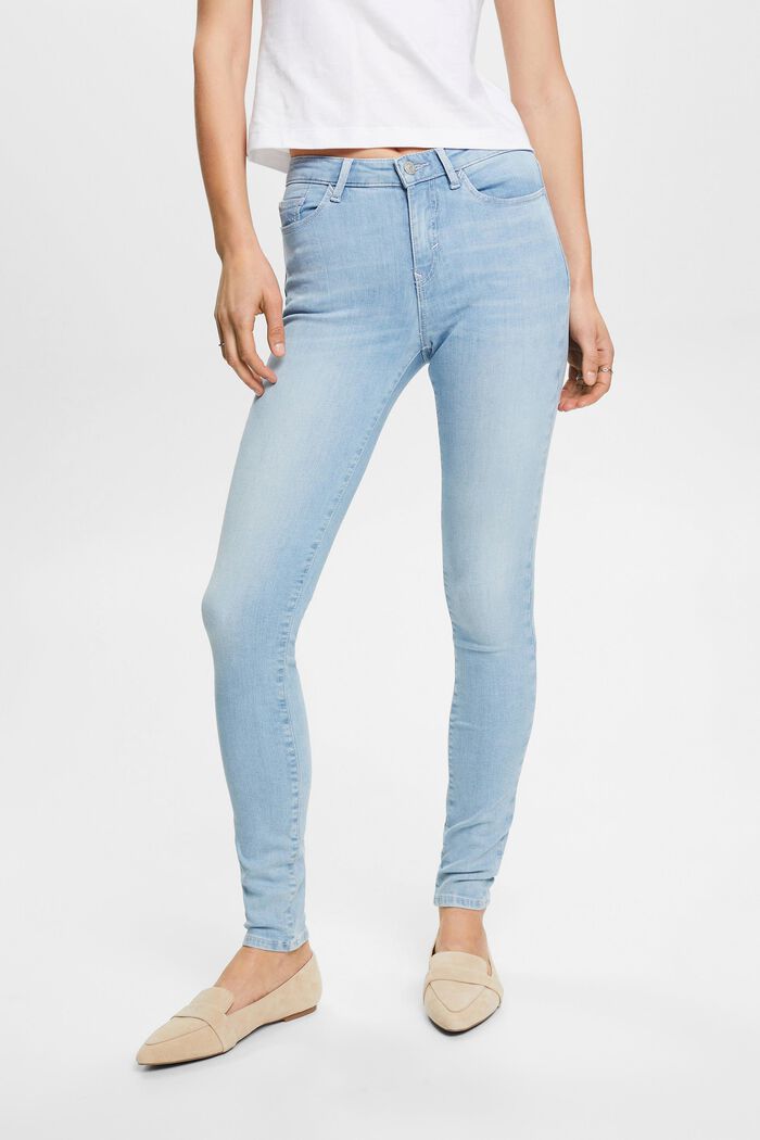 Skinny-Jeans aus nachhaltiger Baumwolle, BLUE BLEACHED, detail image number 0