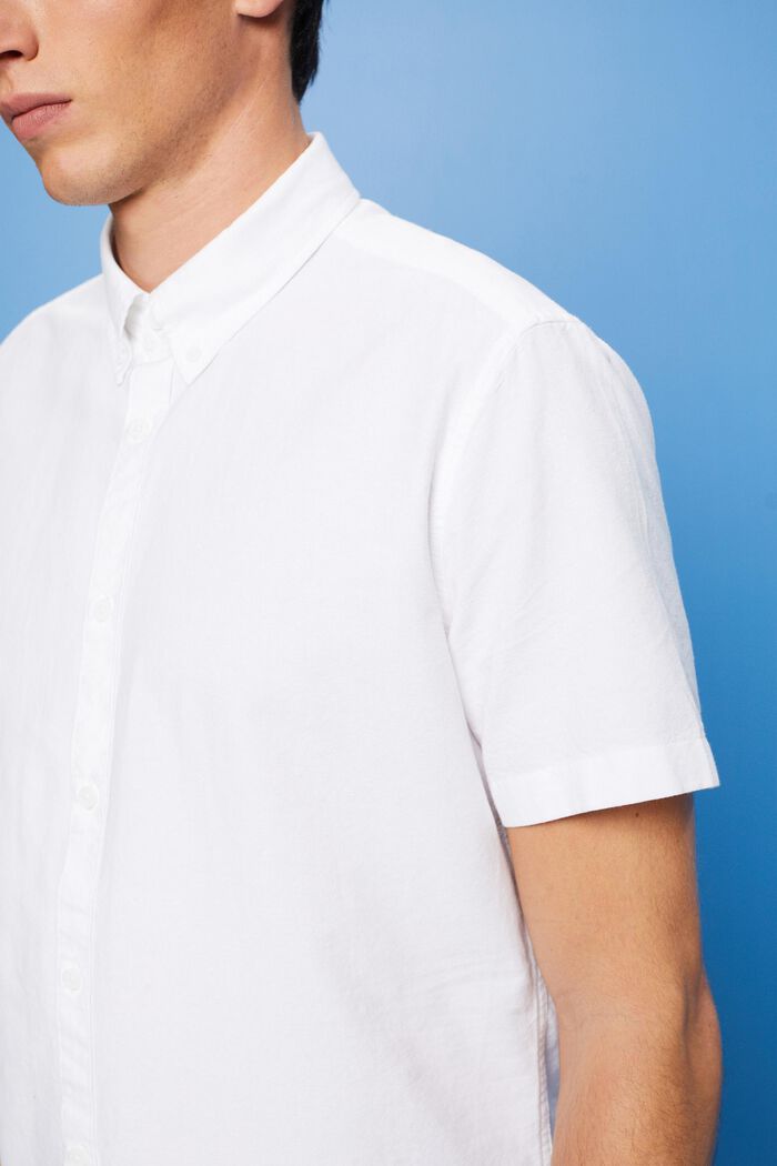 Button-Down-Hemd aus Baumwolle, WHITE, detail image number 2