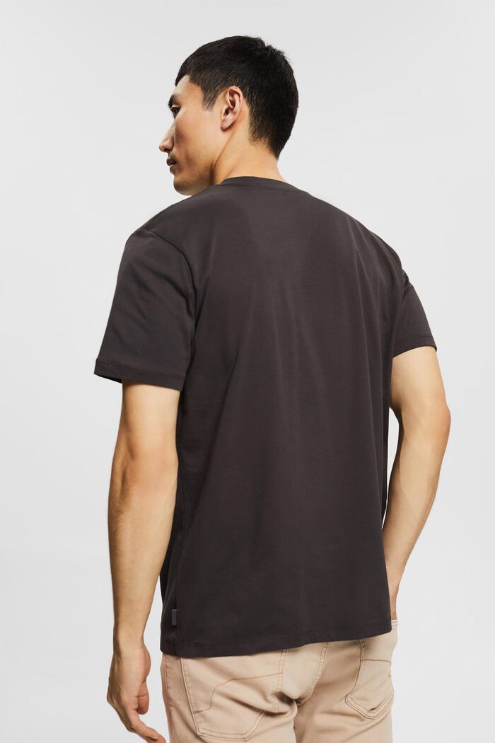 Jersey-T-Shirt mit Print, 100% Bio-Baumwolle, BROWN, detail image number 3