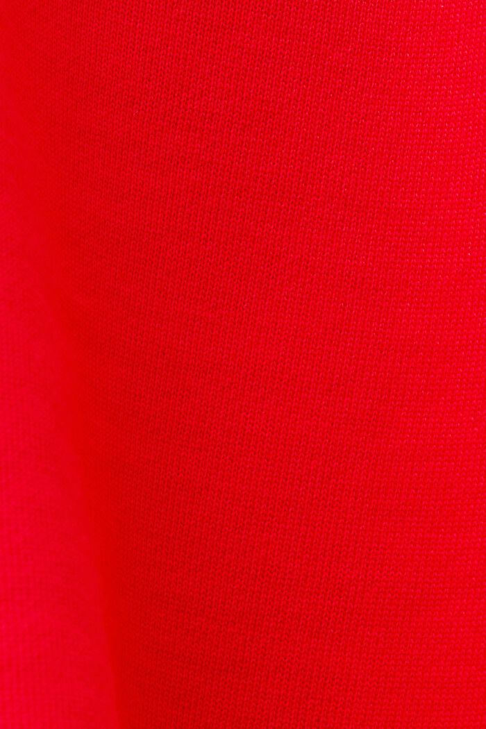 Verkürzter Hoodie, 100 % Baumwolle, RED, detail image number 4