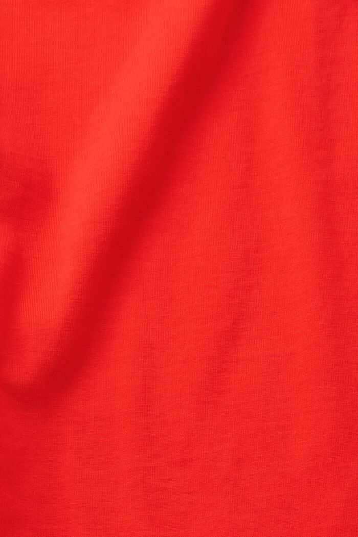 Baumwoll-T-Shirt mit herzförmigem Logo, RED, detail image number 5