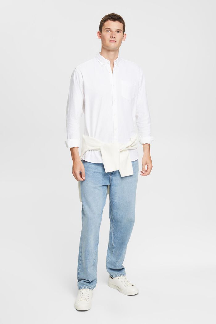 Button-Down-Hemd, WHITE, detail image number 1