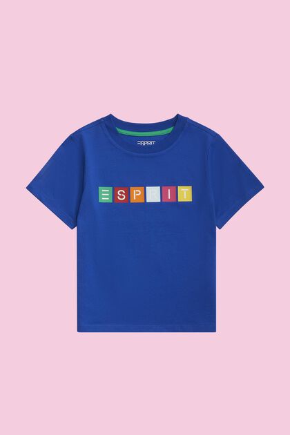T-Shirt aus Bio-Baumwolle mit geometrischem Logo