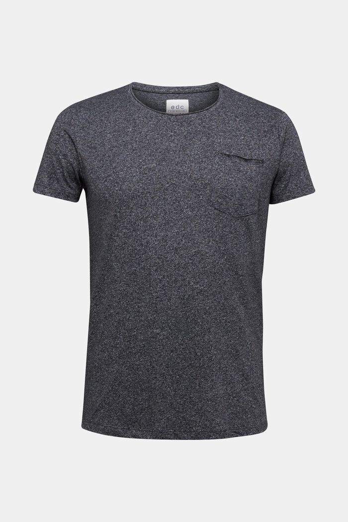 Recycelt: T-Shirt mit Organic Cotton, ANTHRACITE, overview