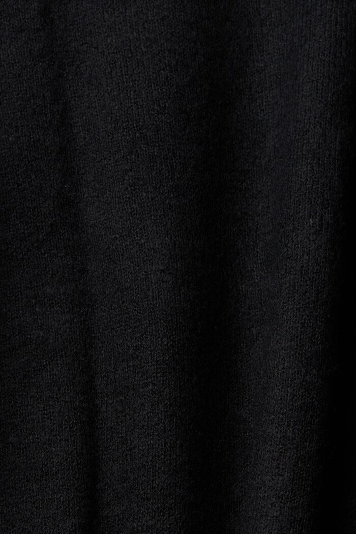 Rollkragenpullover aus Strick, BLACK, detail image number 4