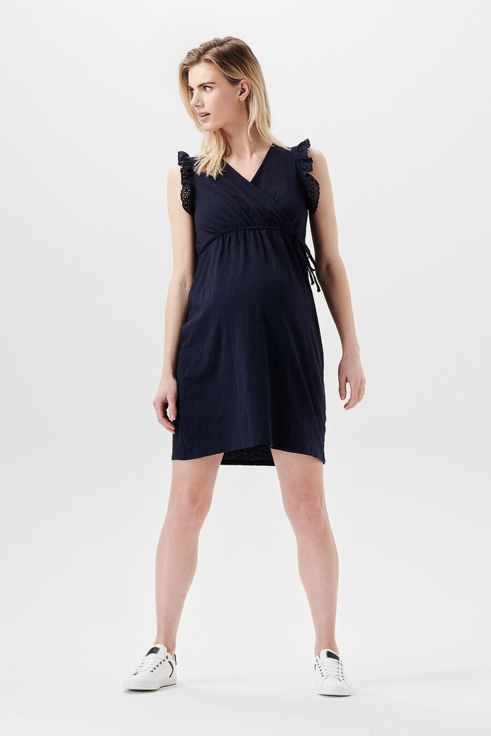 Jersey-Kleid aus Organic Cotton, NIGHT SKY BLUE, detail image number 0