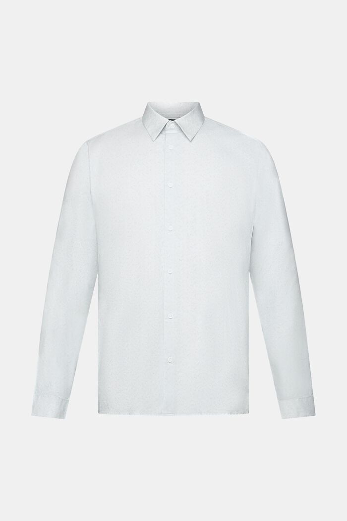 Slim-Fit-Hemd aus Baumwolle mit Muster, WHITE, detail image number 7