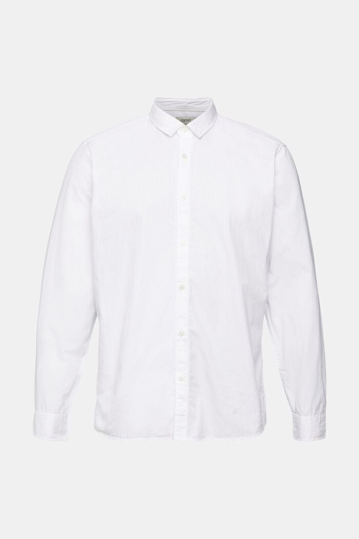 Nachhaltiges Baumwollhemd Slim Fit, WHITE, detail image number 5
