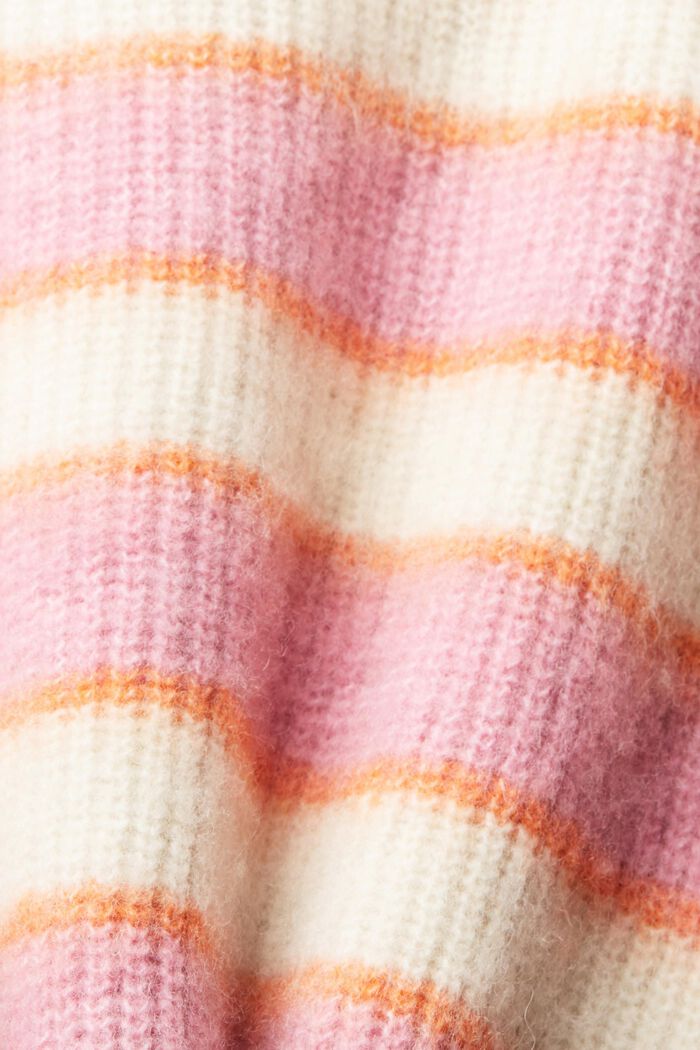 Gestreifter Pullover aus Wollmix, ICE, detail image number 6