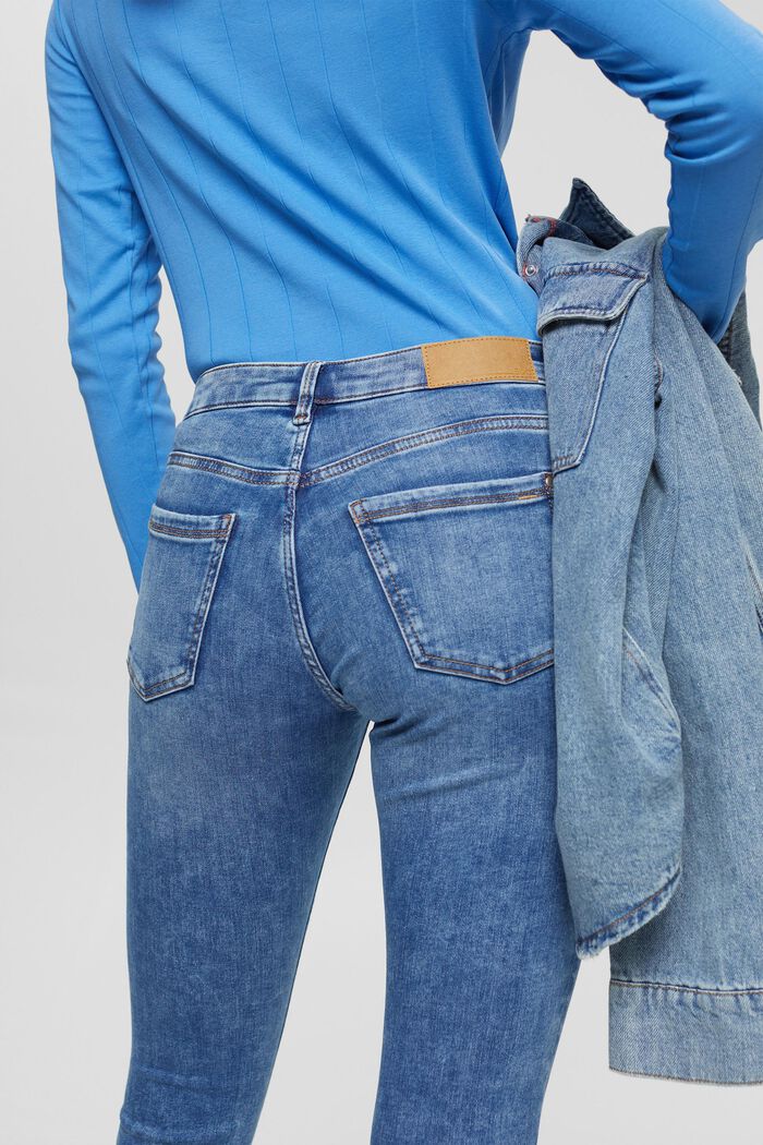 Jeans aus Baumwoll-Stretch, BLUE MEDIUM WASHED, detail image number 0
