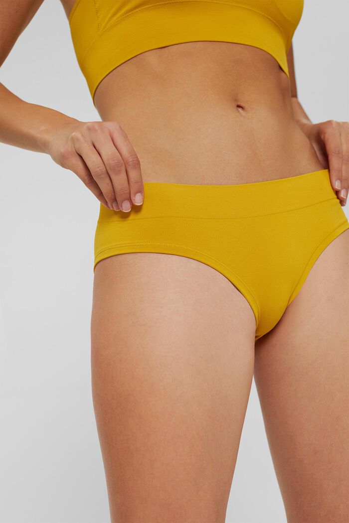 Recycelt: Hipster Shorts mit Soft-Komfort, LIME YELLOW, detail image number 0