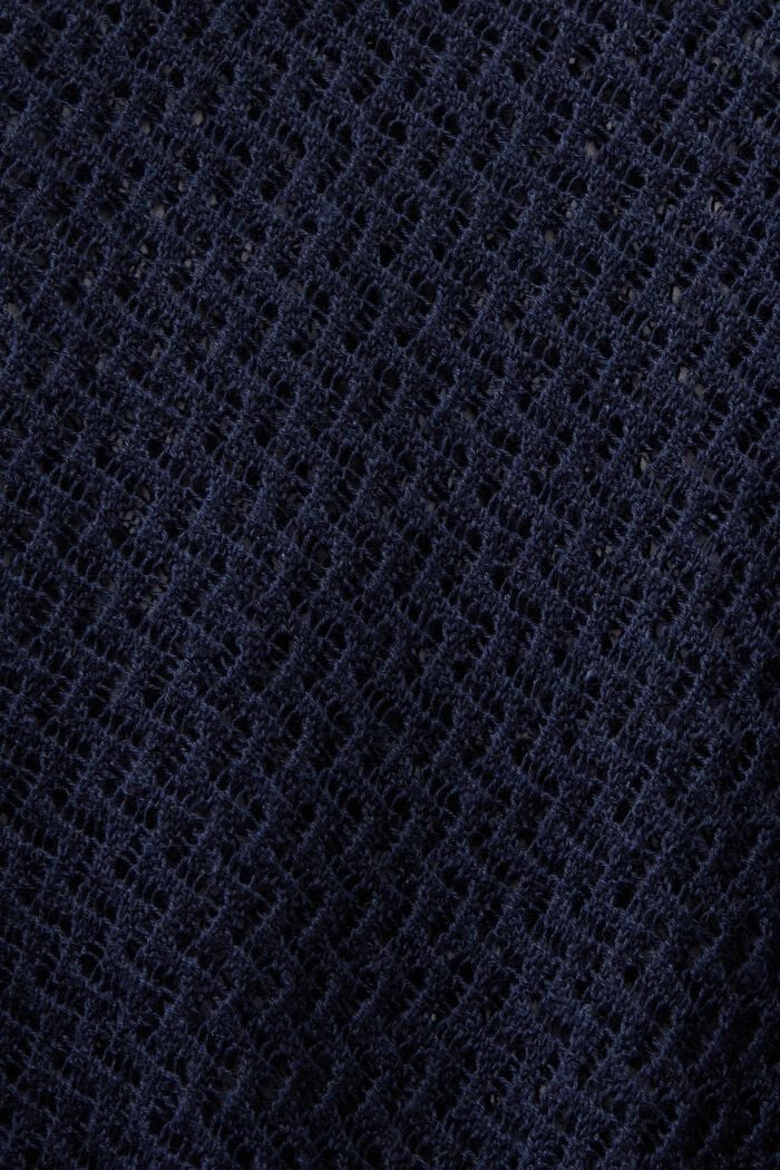 Strukturierter Pullover mit V-Ausschnitt, NAVY, detail image number 5