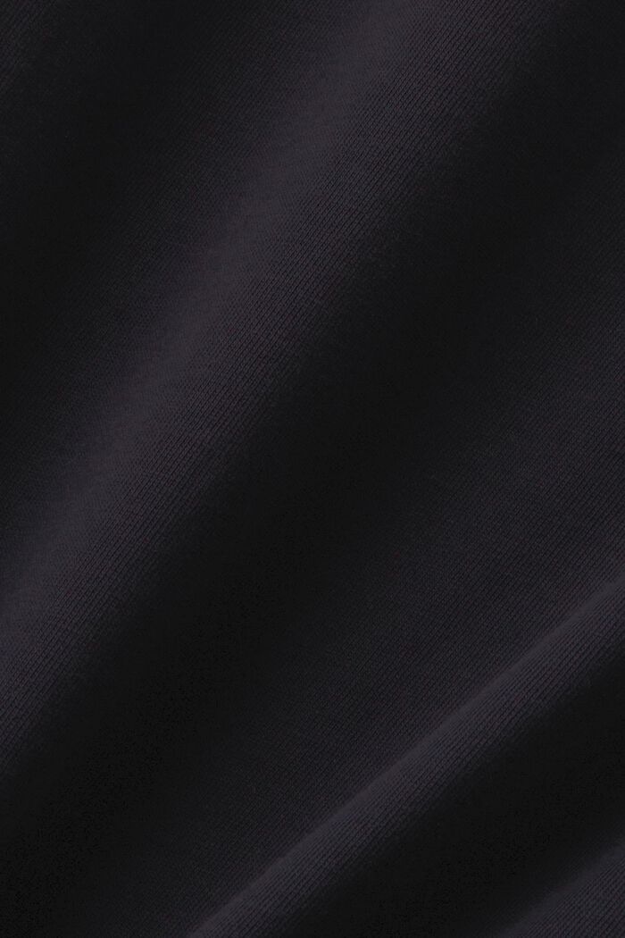 Ärmelloses Baumwolltop mit V-Ausschnitt, BLACK, detail image number 5