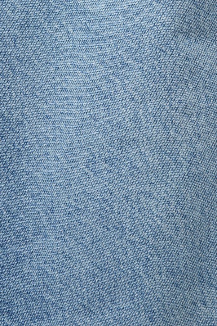 Culotte-Jeans mit hohem Bund, BLUE BLEACHED, detail image number 6