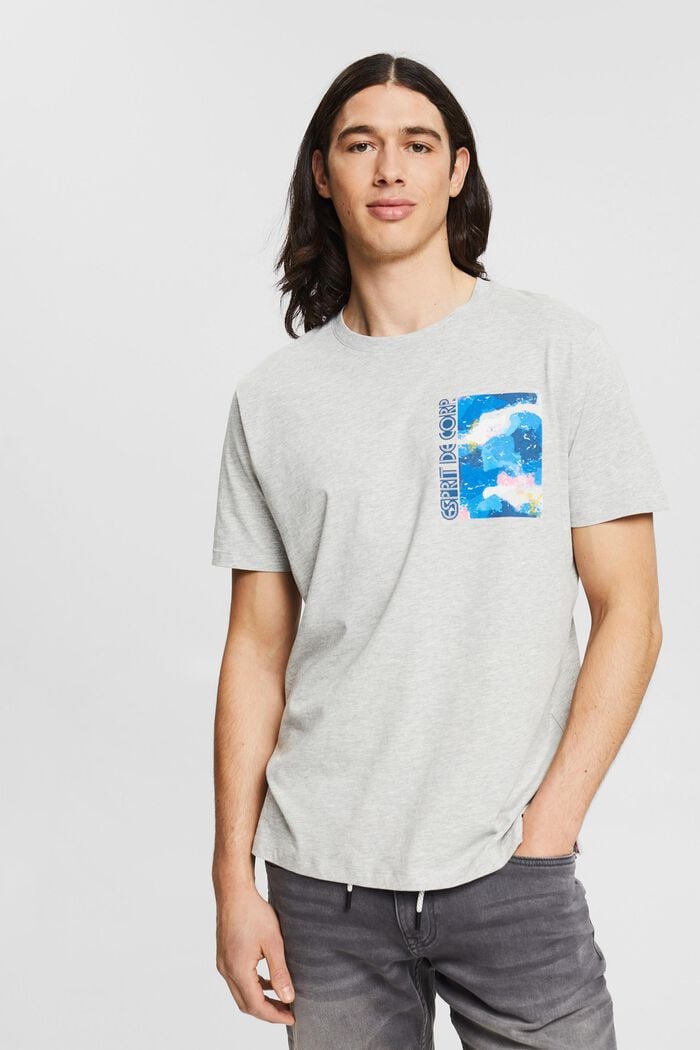 Men T-Shirts & Langarmshirts | Jersey-T-Shirt mit Print - TI19076